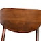 Baxton Studio Katya Mid-Century Modern Sand Fabric and Walnut Brown Finished Wood 5-Piece Dining Set 183-11636-11644-Zoro - alternate 7
